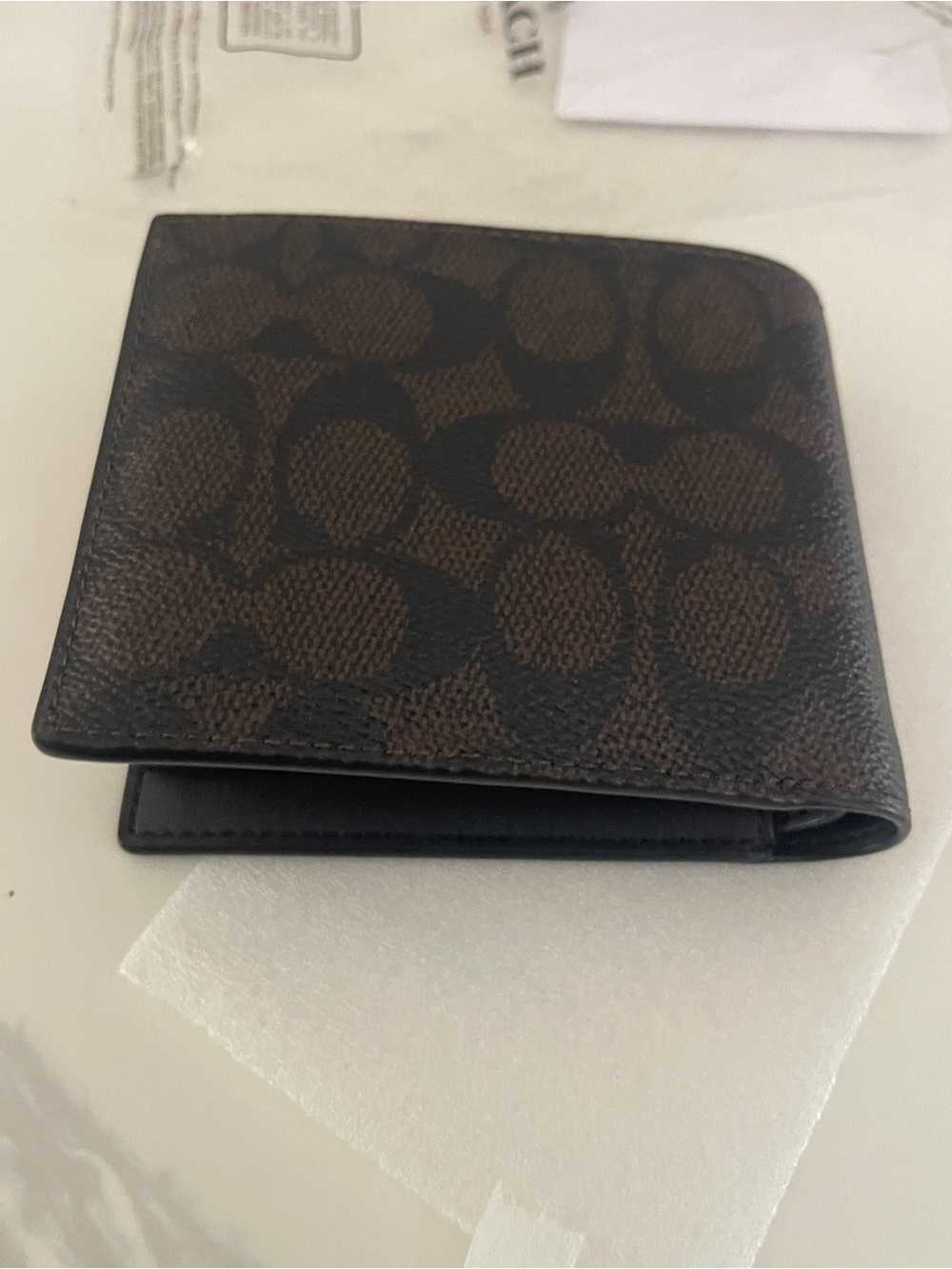 Coach Men Canvas Bifold Wallet - Picture 7 of 9